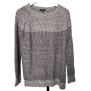 Fate Sweater Long Sleeve Purple Pullover Textured Size Medium Boho Cottage‎ Cozy